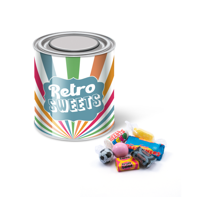 Large Paint Tin – Retro Sweets