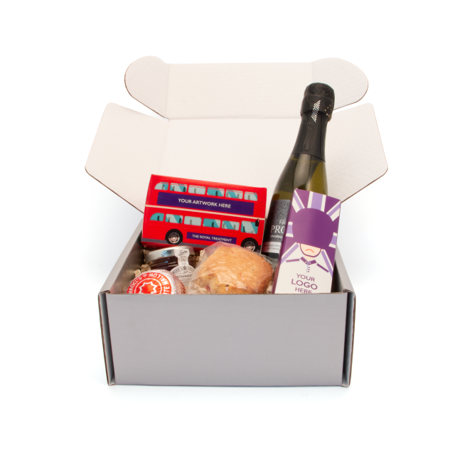 Gift Boxes – Jubilee Afternoon Tea – Silver – with Prosecco