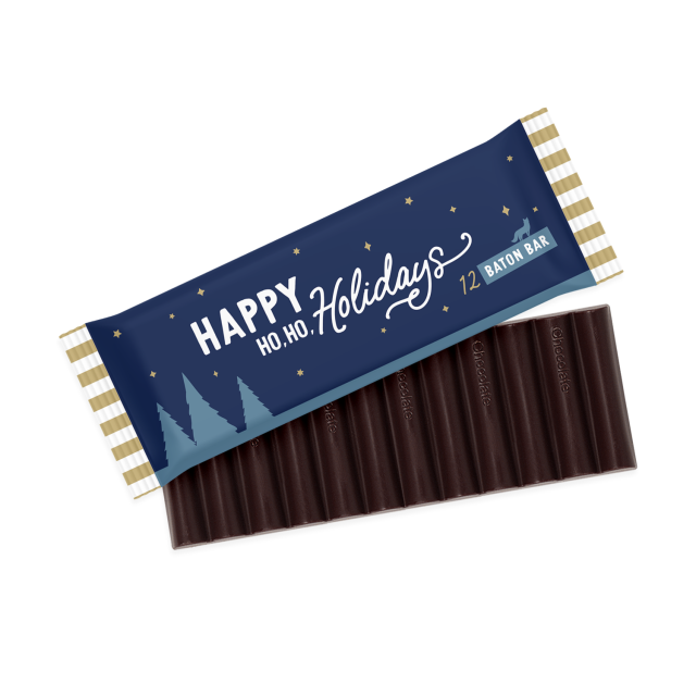 Winter Collection – 12 Baton Bar – Vegan Dark Chocolate – 71% Cocoa