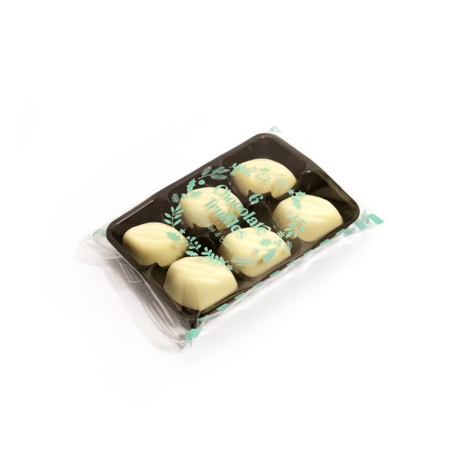 Winter Collection – Flow Wrapped Tray – White Cookies & Cream – x6 – Chocolate Truffles