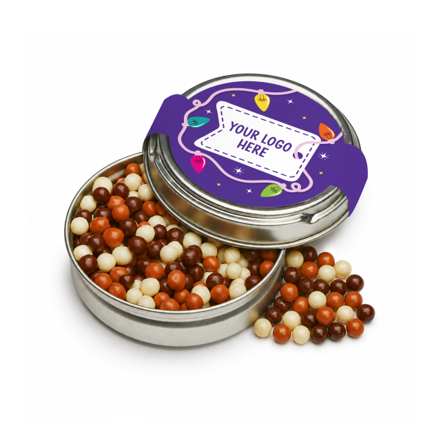 Winter Collection – Caviar Tin – Mixed Chocolate Pearls –