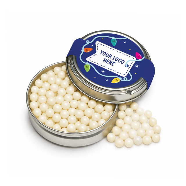 Winter Collection – Caviar Tin – White Chocolate Pearls
