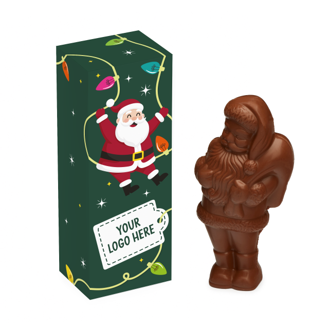 Winter Collection – Eco Flip Top Box – Milk Chocolate³ – Santa