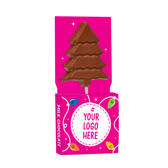 Winter Collection – Eco Lolly Box – Milk Chocolate³ – Christmas Tree Lolly